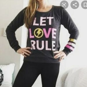 Chaser let love rule sweatshirt size M